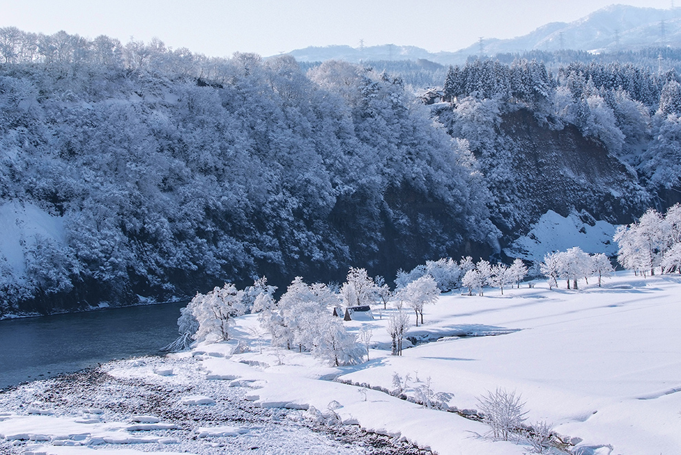 信濃川の冬
